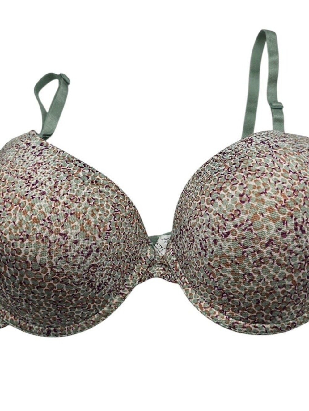 Maidenform Womens Sz 36C T Shirt Bra Lightly Padded Sage Green Purple